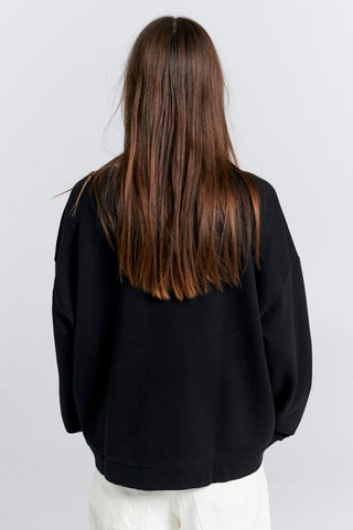Runaway Arch Organic Cotton Sweatshirt Black