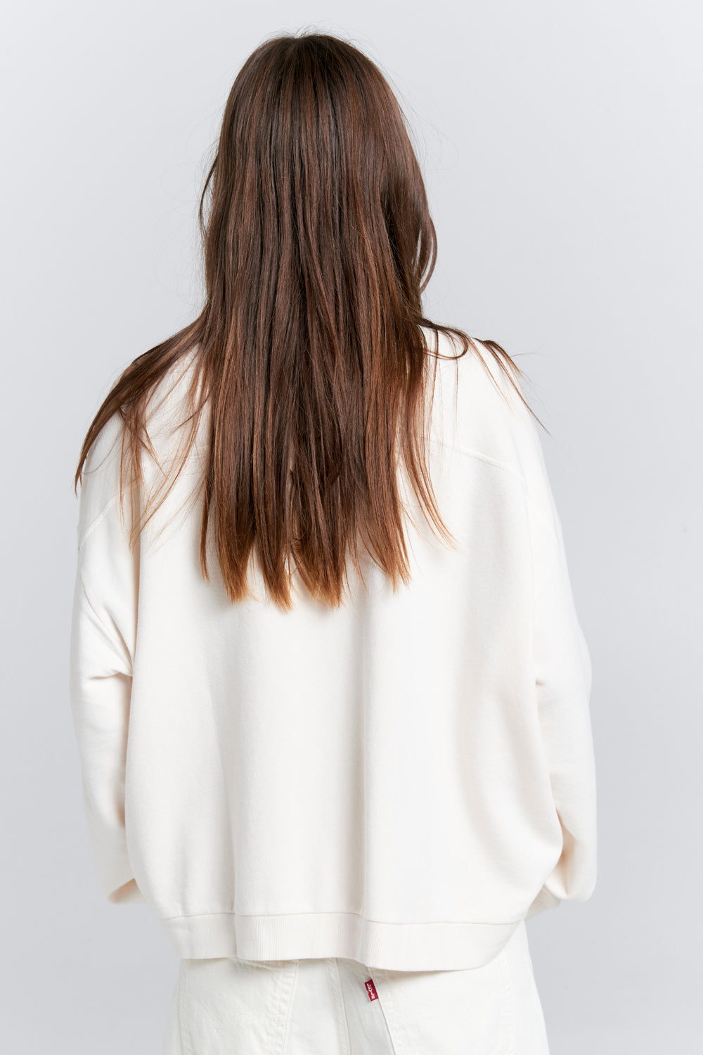 Runaway Arch Organic Cotton Sweatshirt Ecru
