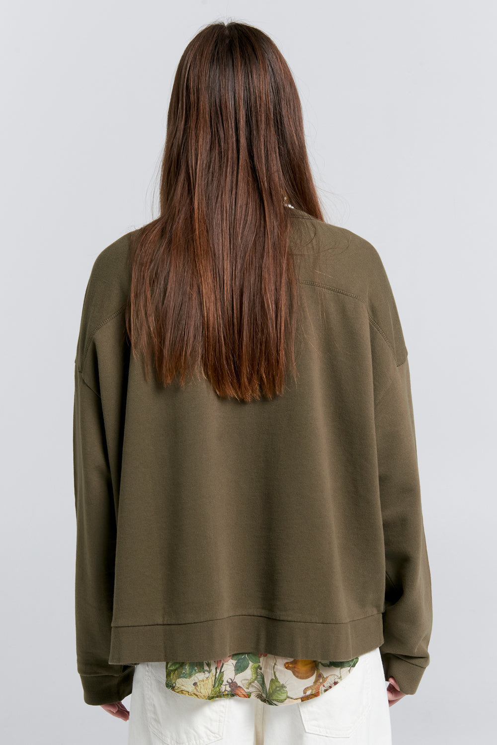 Runaway Arch Organic Cotton Sweatshirt Hunter Green