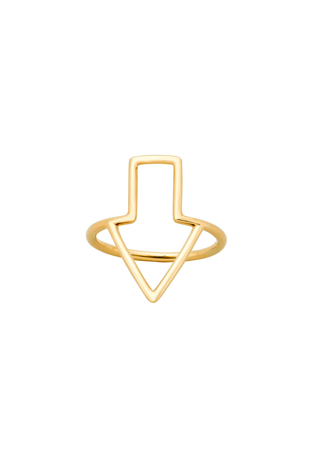 Runaway Arrow Ring Gold