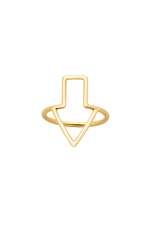 Runaway Arrow Ring Gold