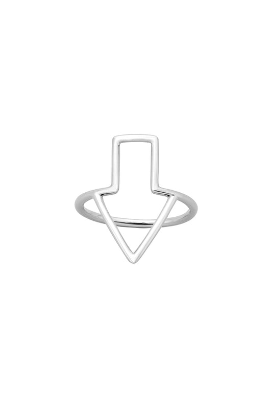 Runaway Arrow Ring Silver