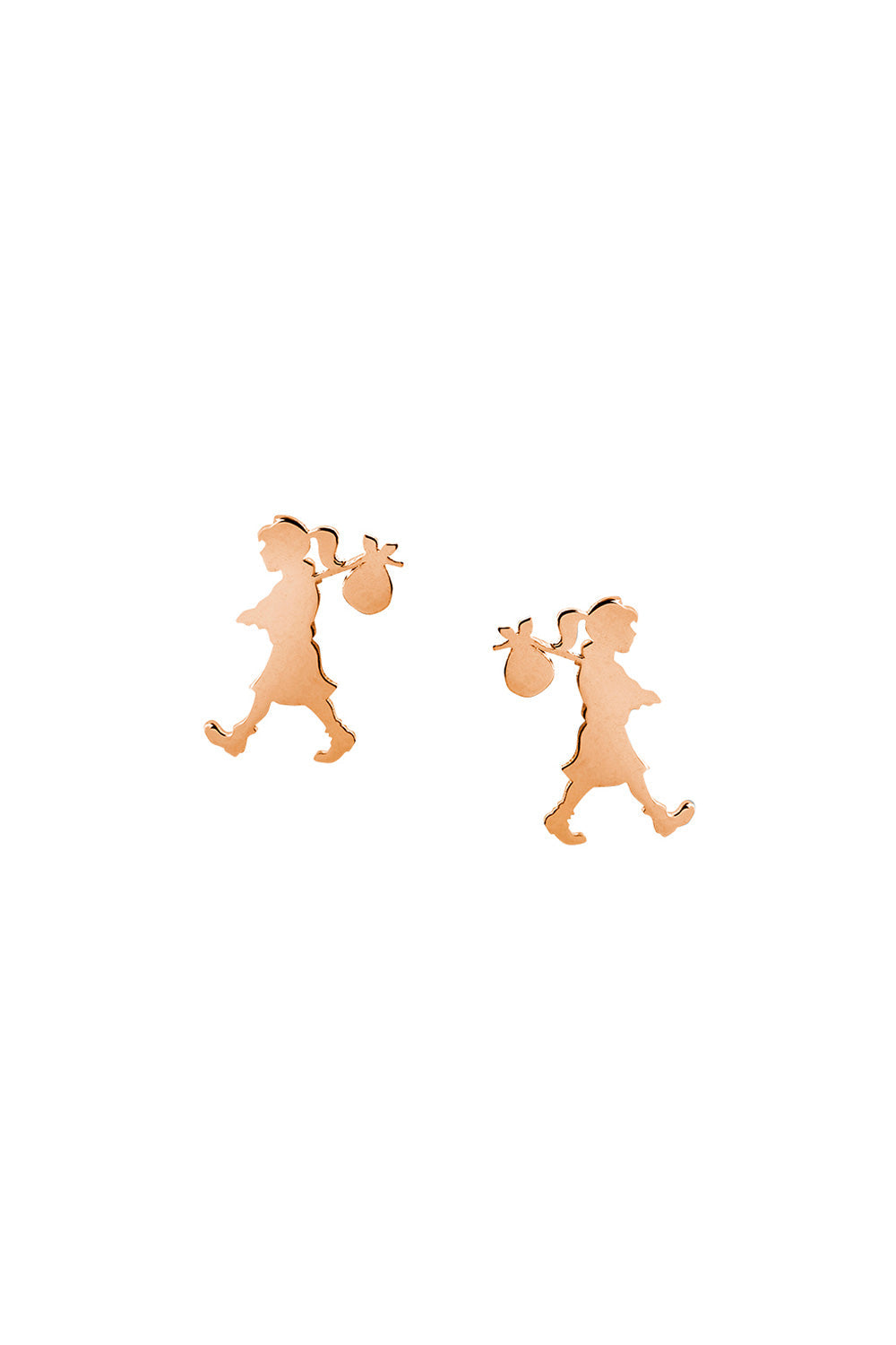 Runaway Girl Studs Rose Gold