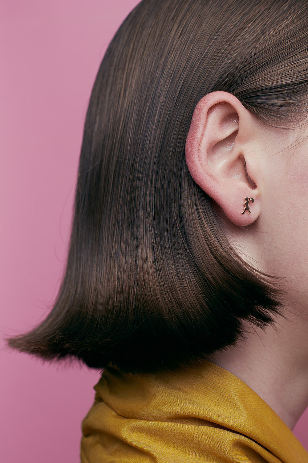 Runaway Girl Studs Rose Gold