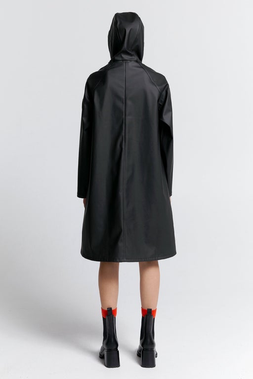 Runaway Long Raincoat Black
