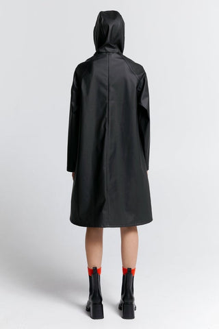 Runaway Long Raincoat Black