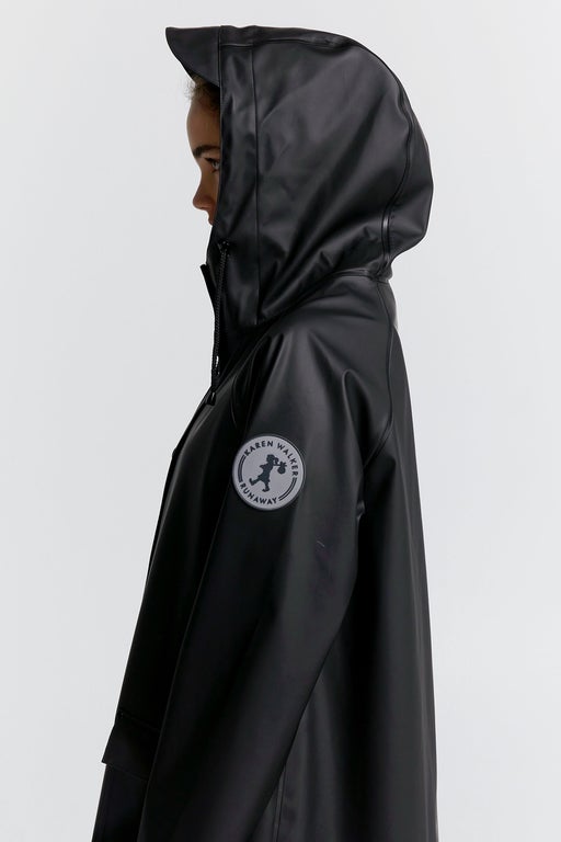 Runaway Long Raincoat Black