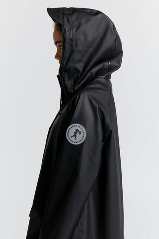 Runaway Long Raincoat Black