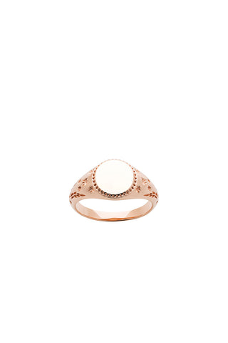 Society Signet Ring Rose Gold