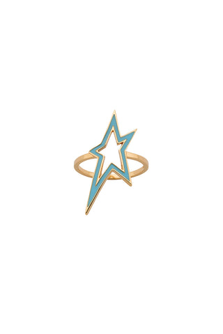 Star City Enamel Ring Gold