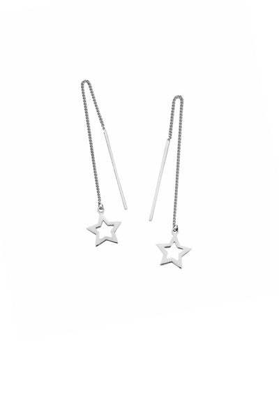 Star Thread Earrings Silver – Karen Walker