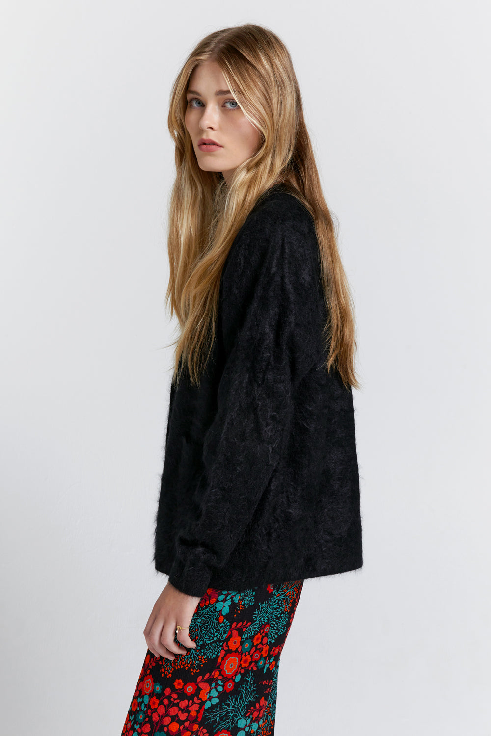 Suki Cashmere Cardigan Black