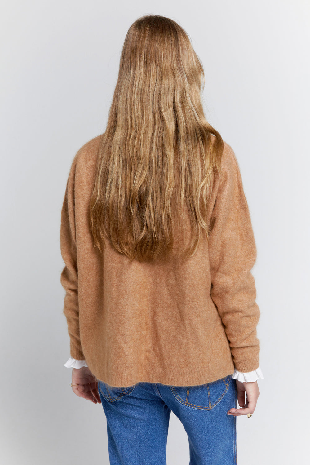 Suki Cashmere Cardigan Camel