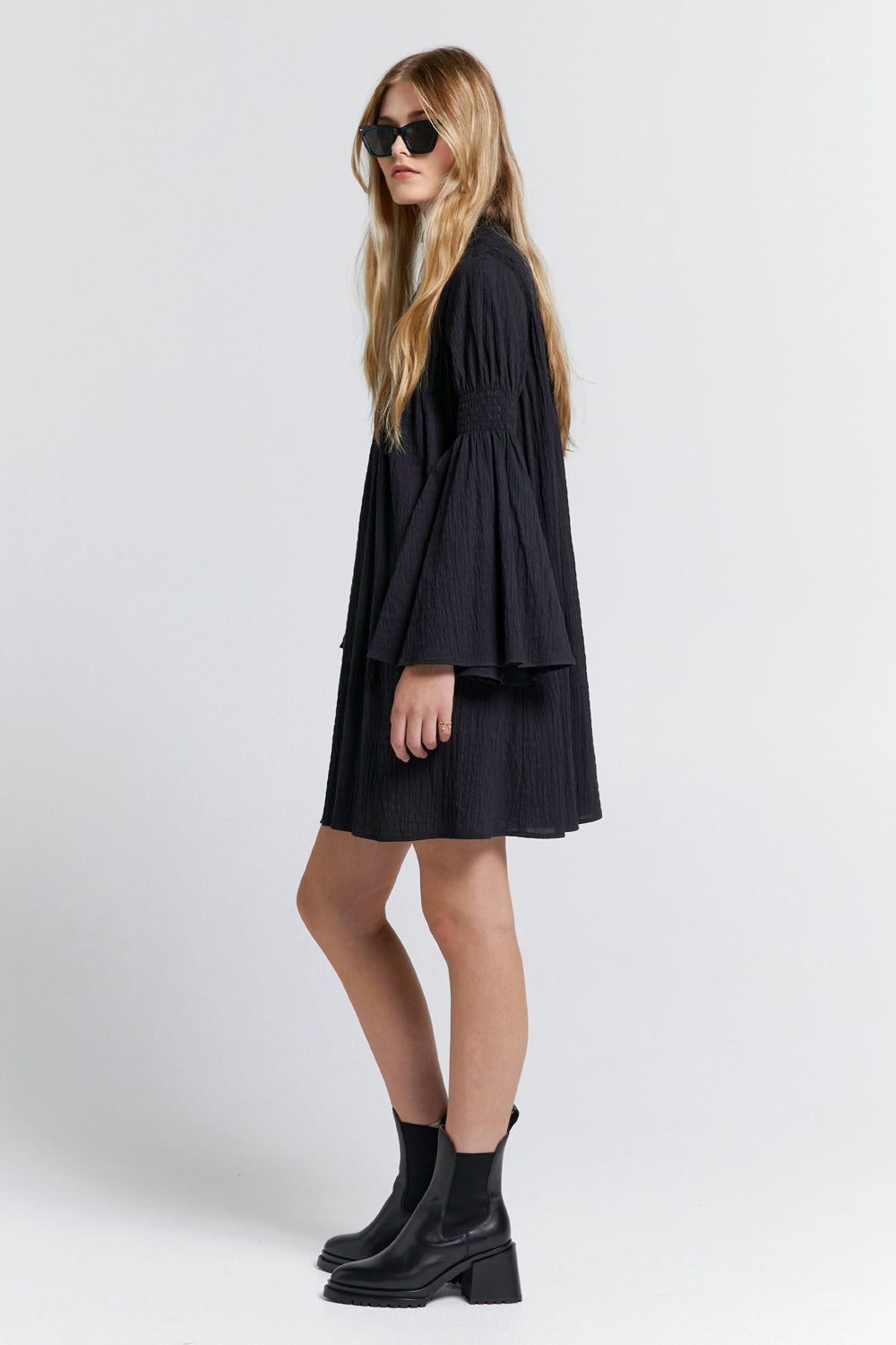 Suki Organic Cotton Dress Black