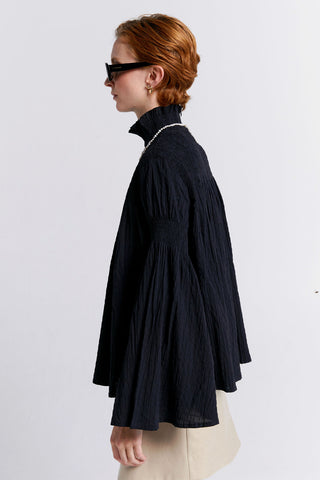 Suki Organic Cotton Top Black