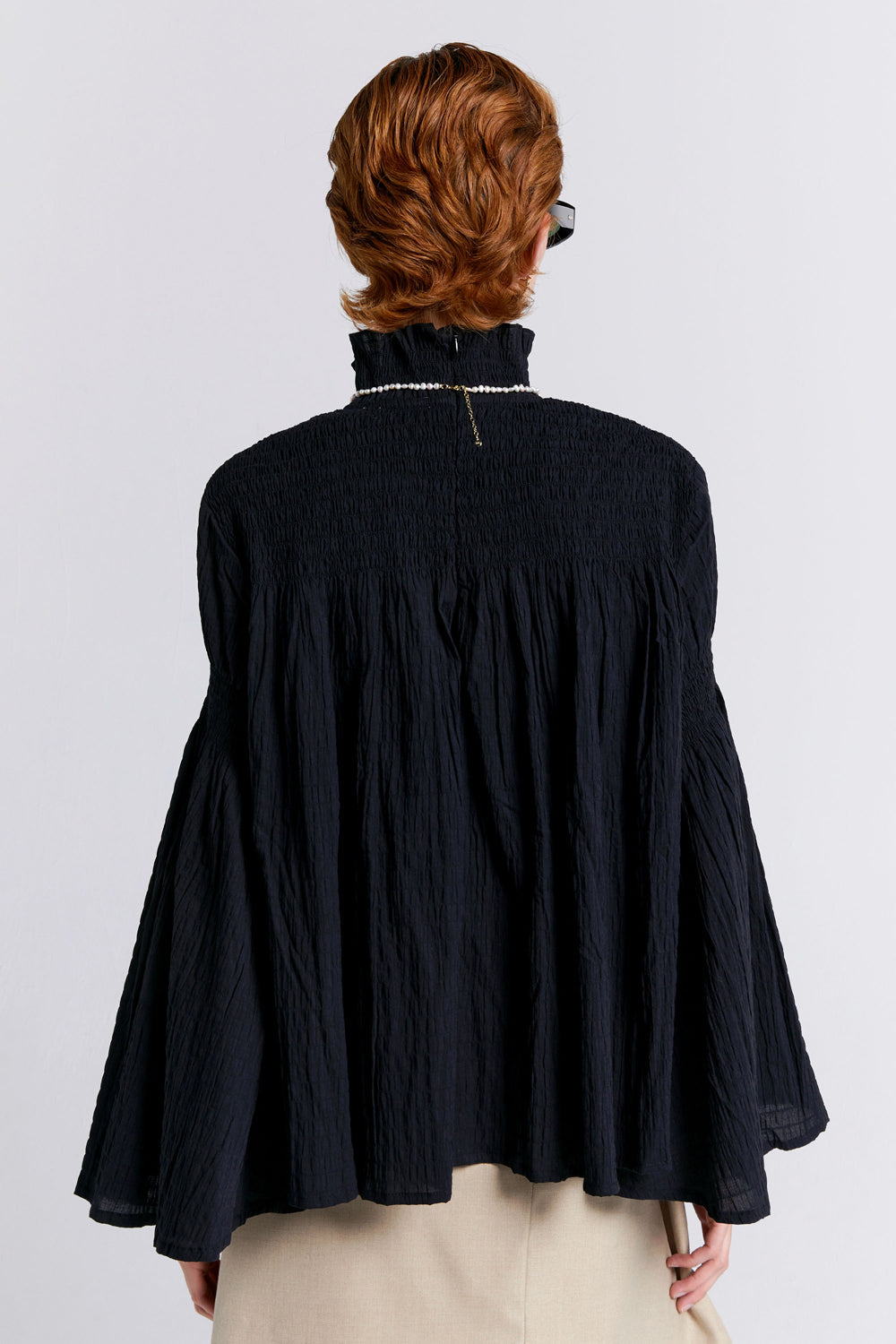 Suki Organic Cotton Top Black