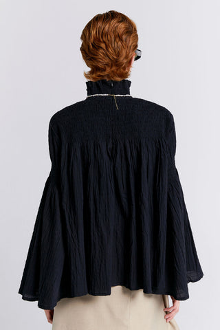 Suki Organic Cotton Top Black