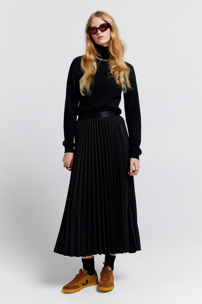 バッグ MODERN WEAVING PLEATED SOFT CYLIDER Pleated skirt with tropical print brand LIU JO