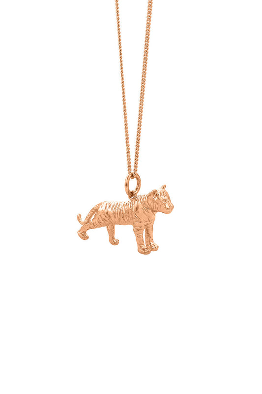 Tiger Necklace Rose Gold