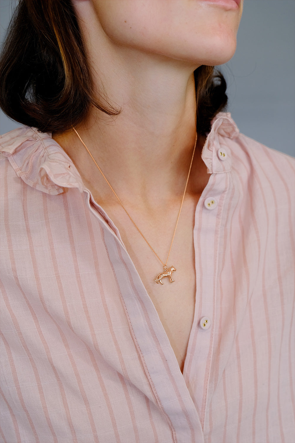 Tiger Necklace Rose Gold