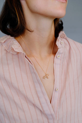 Tiger Necklace Rose Gold