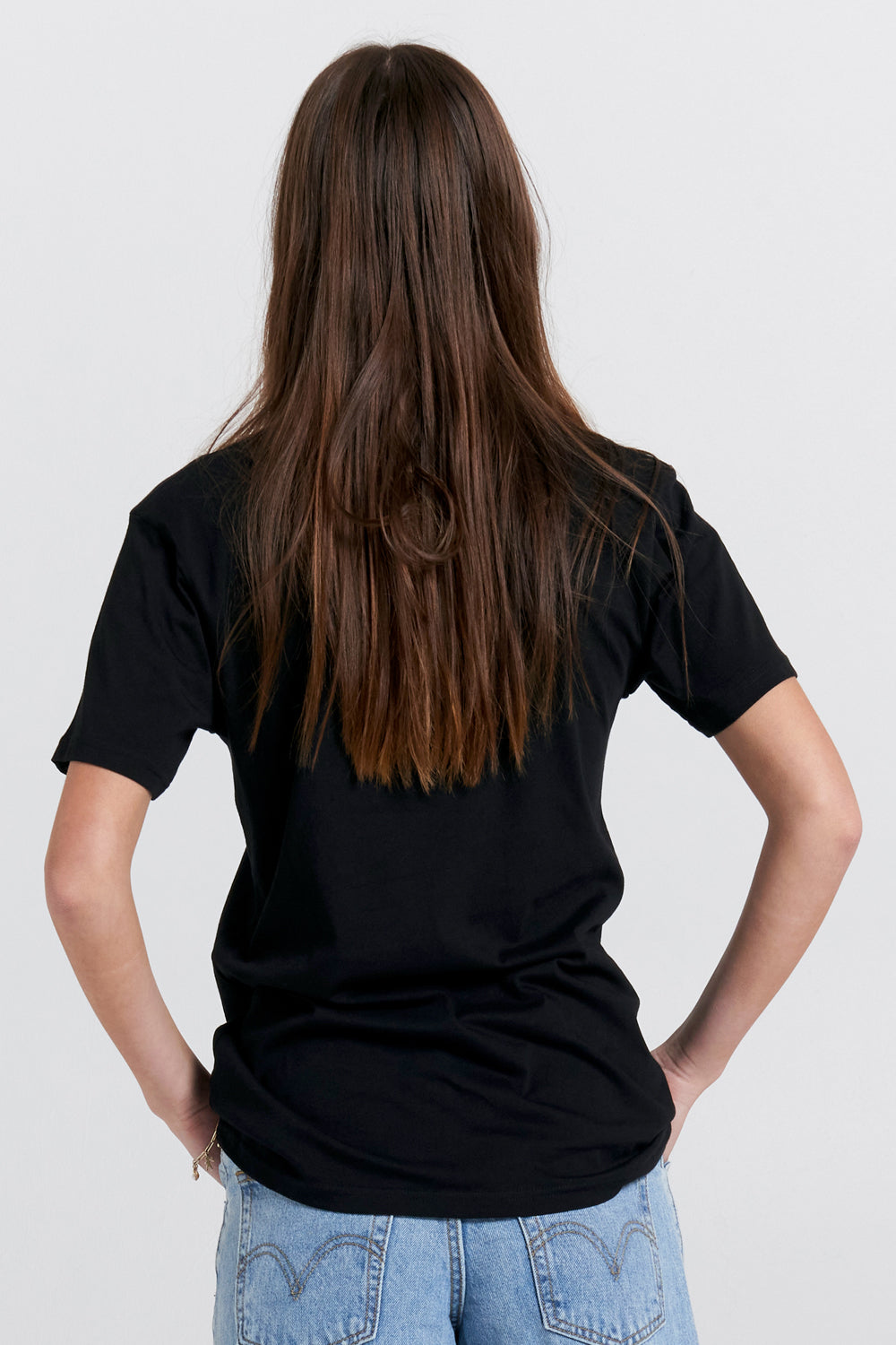 Trompe-L'oeil Jacket Organic Cotton T-Shirt Black