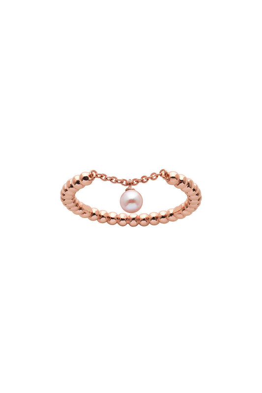 Vermeer Pearl Ring Rose Gold