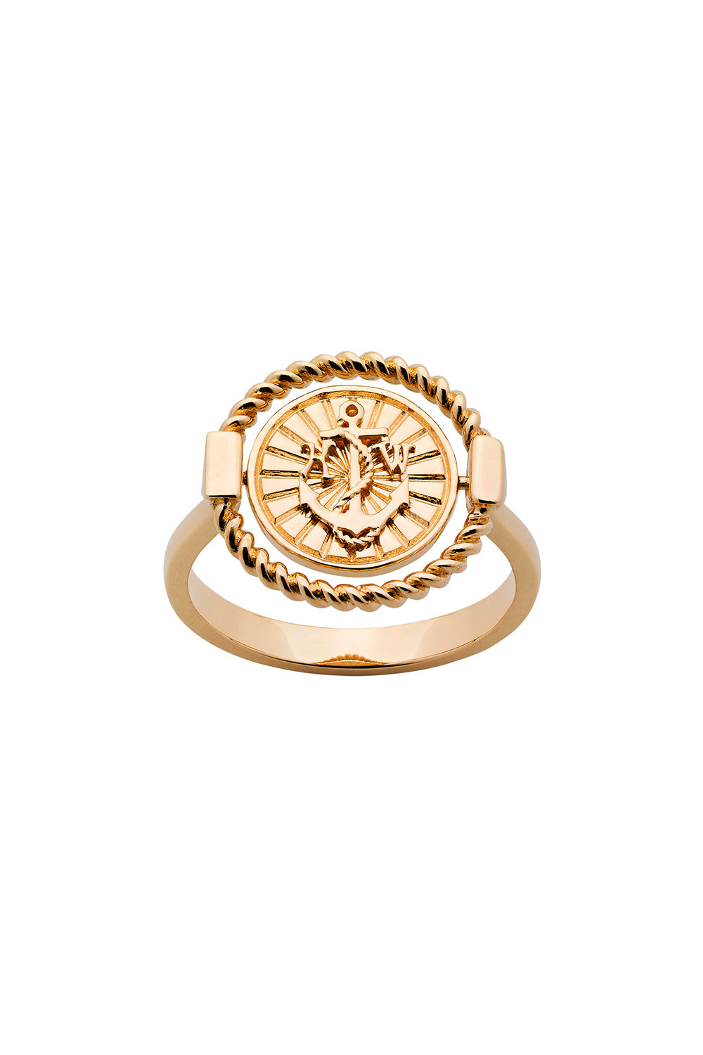 Voyager Spin Ring Gold – Karen Walker