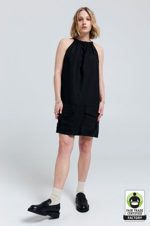 Wardian Bow Back Dress Black