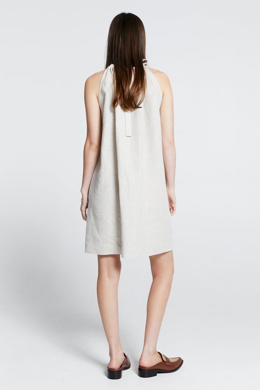 Wardian Bow Back Dress Natural
