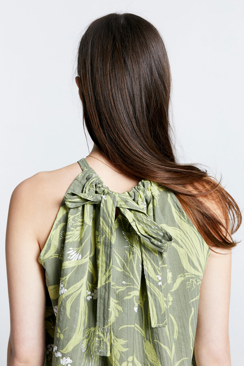 Wardian Bow Back Top Green