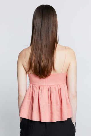 Zestful Top Washed Ramie Watermelon