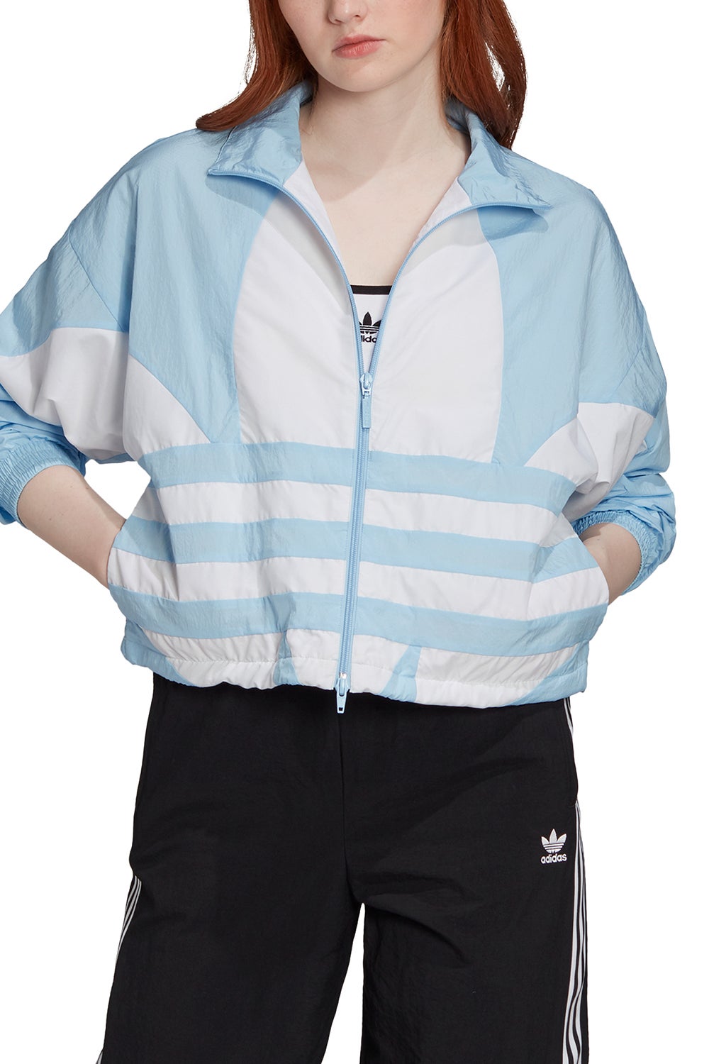 adidas Large Logo Tracktop Clear Sky/White