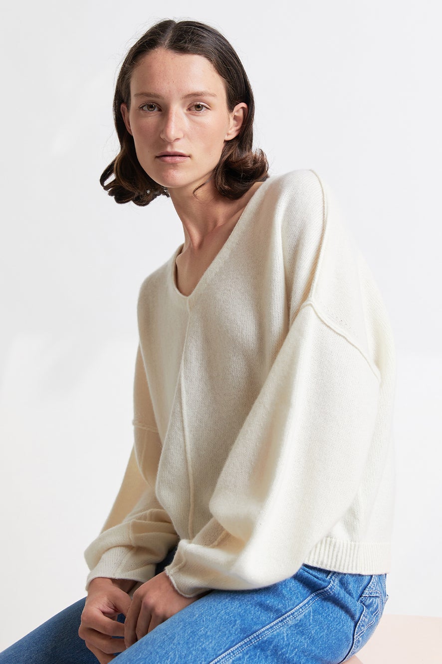 Anita Cropped Cashmere Sweater 