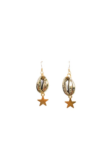 Anoushka Van Rijn Mini Star Shell Earrings