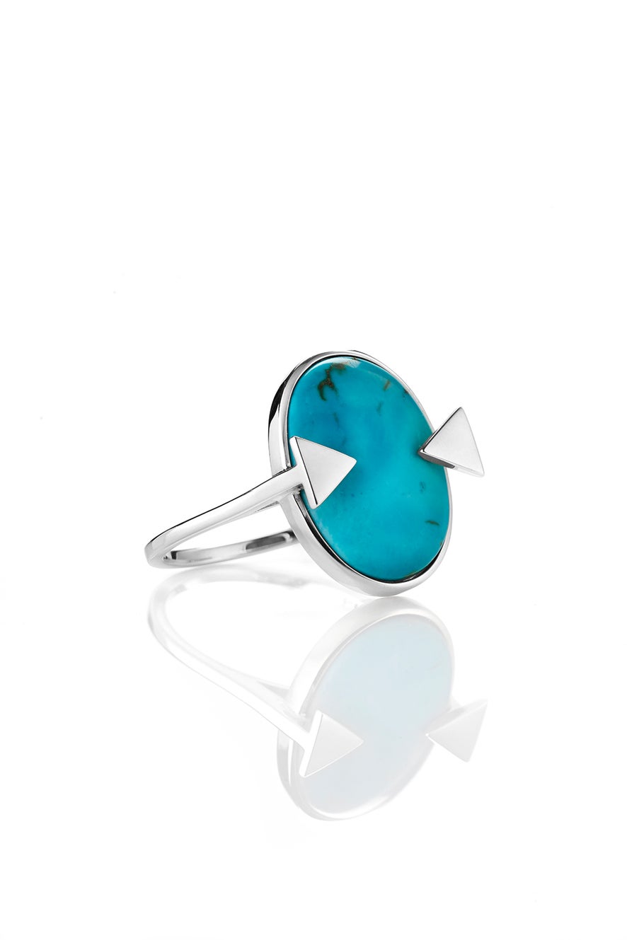 Aurora Ring Turquoise Silver