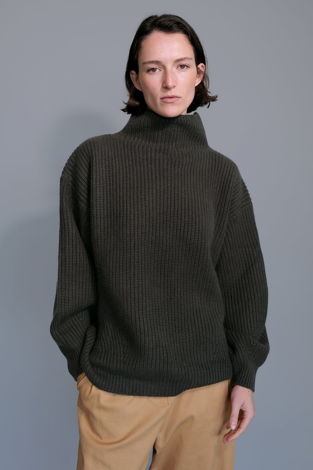 Beth Funnel Neck Cashmere Sweater