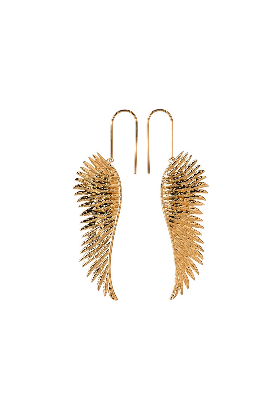 Cupid's Wings Earrings Gold-Plated