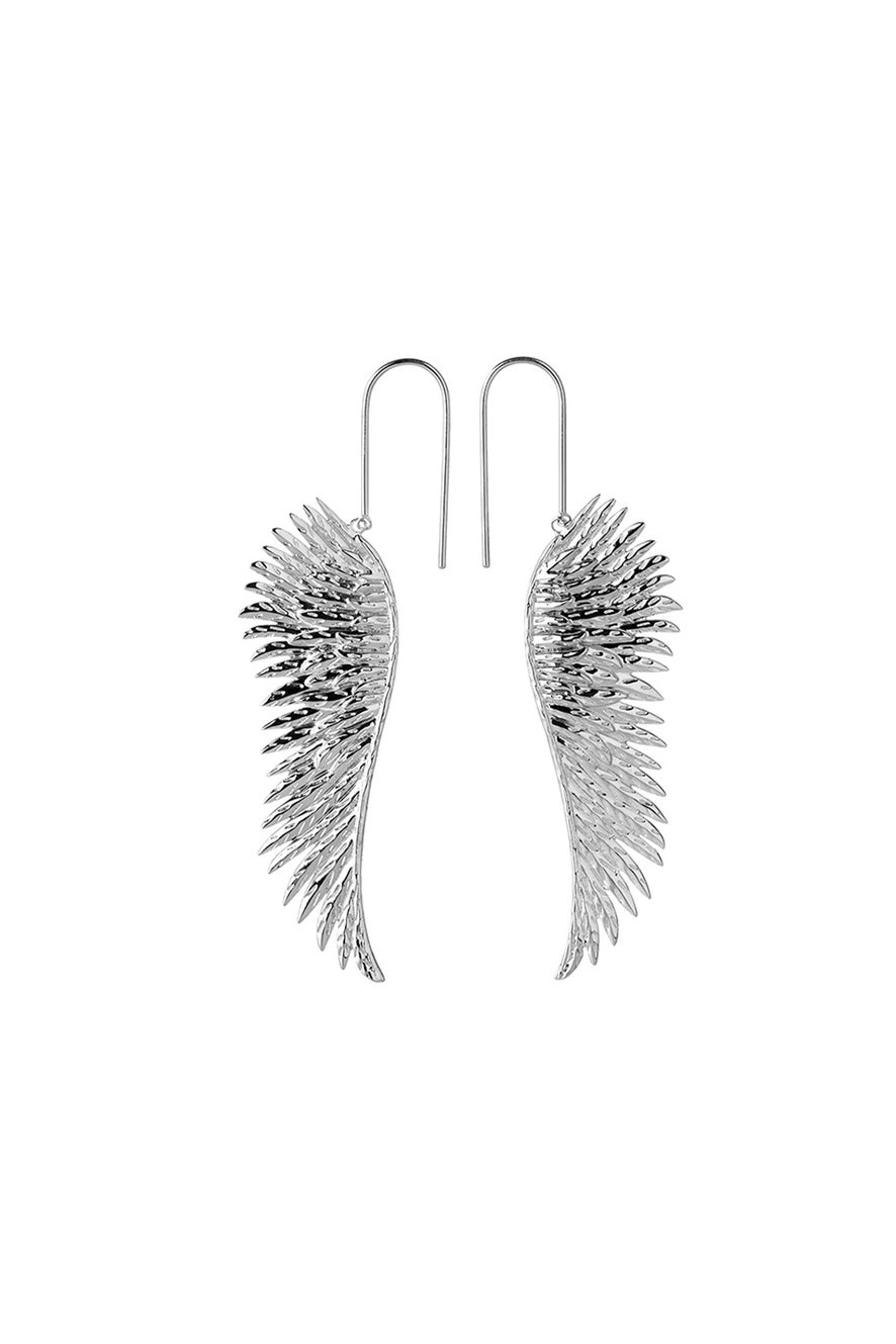 Cupid's Wings Earrings Silver