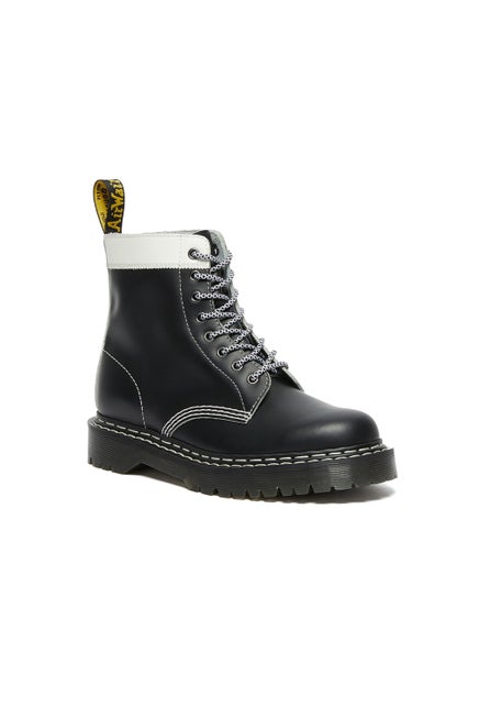 Dr. Martens 1460 Pascal Bex Leather Contrast Boot Black with White