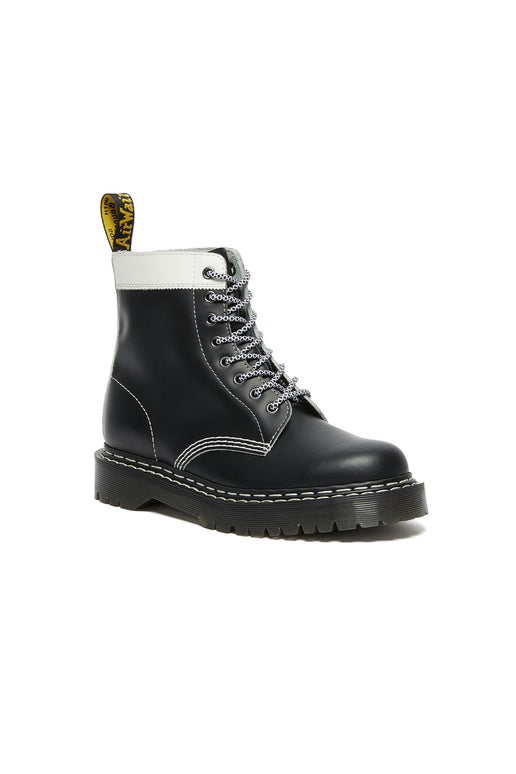 Martens Pascal Leather Contrast Boot Black With White Karen Walker
