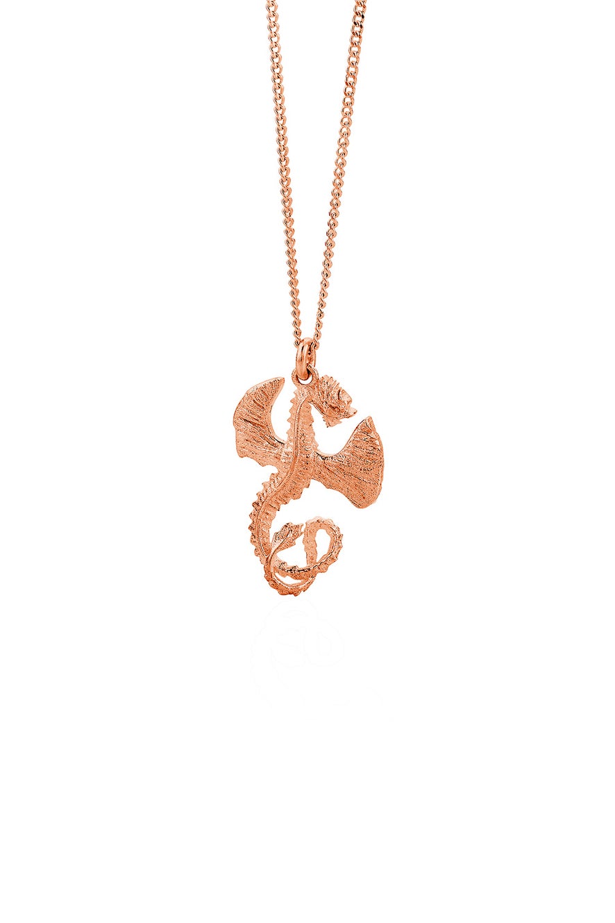 Dragon Necklace Rose Gold