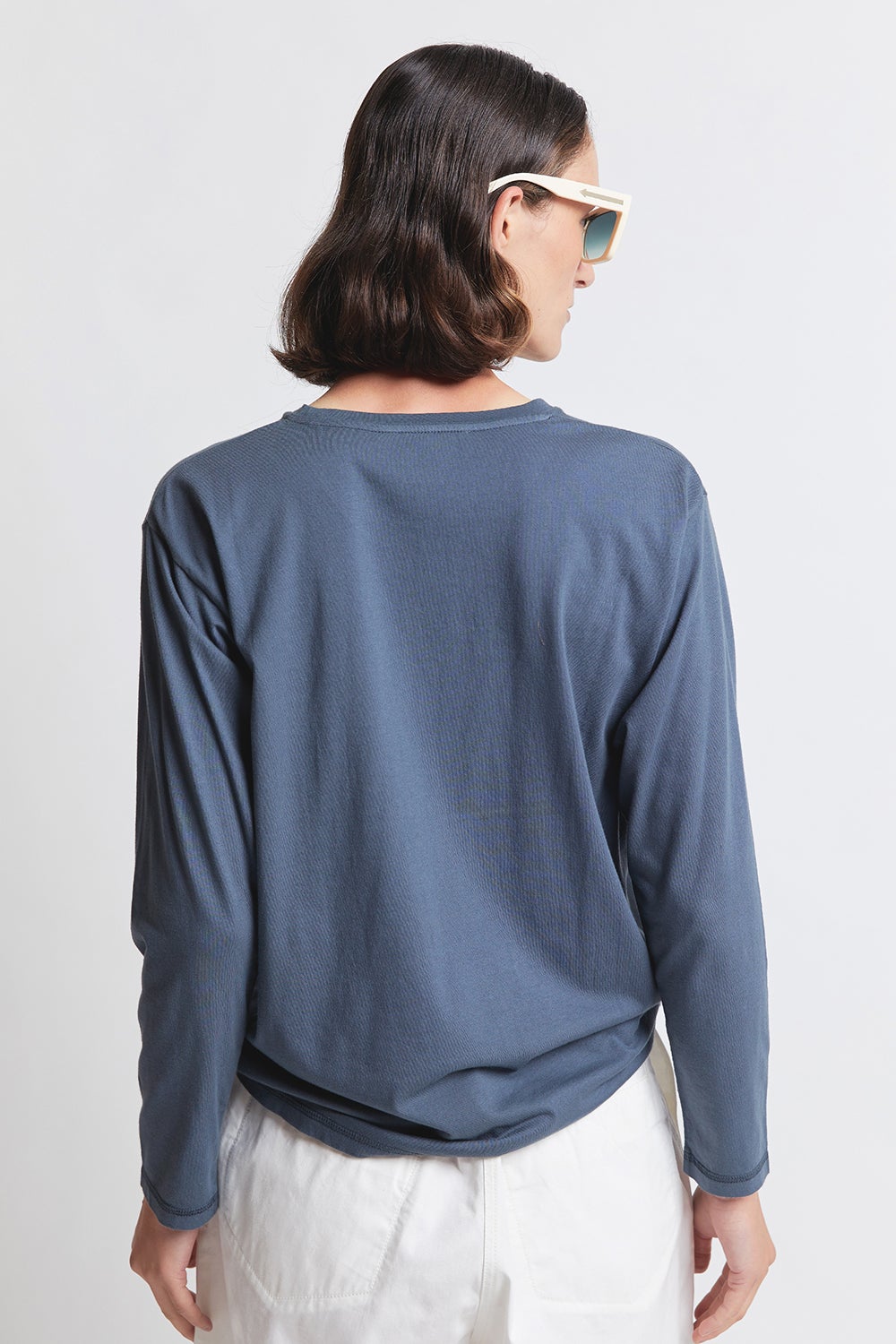 Embroidered Runaway Girl Organic Cotton Long Sleeve T-Shirt