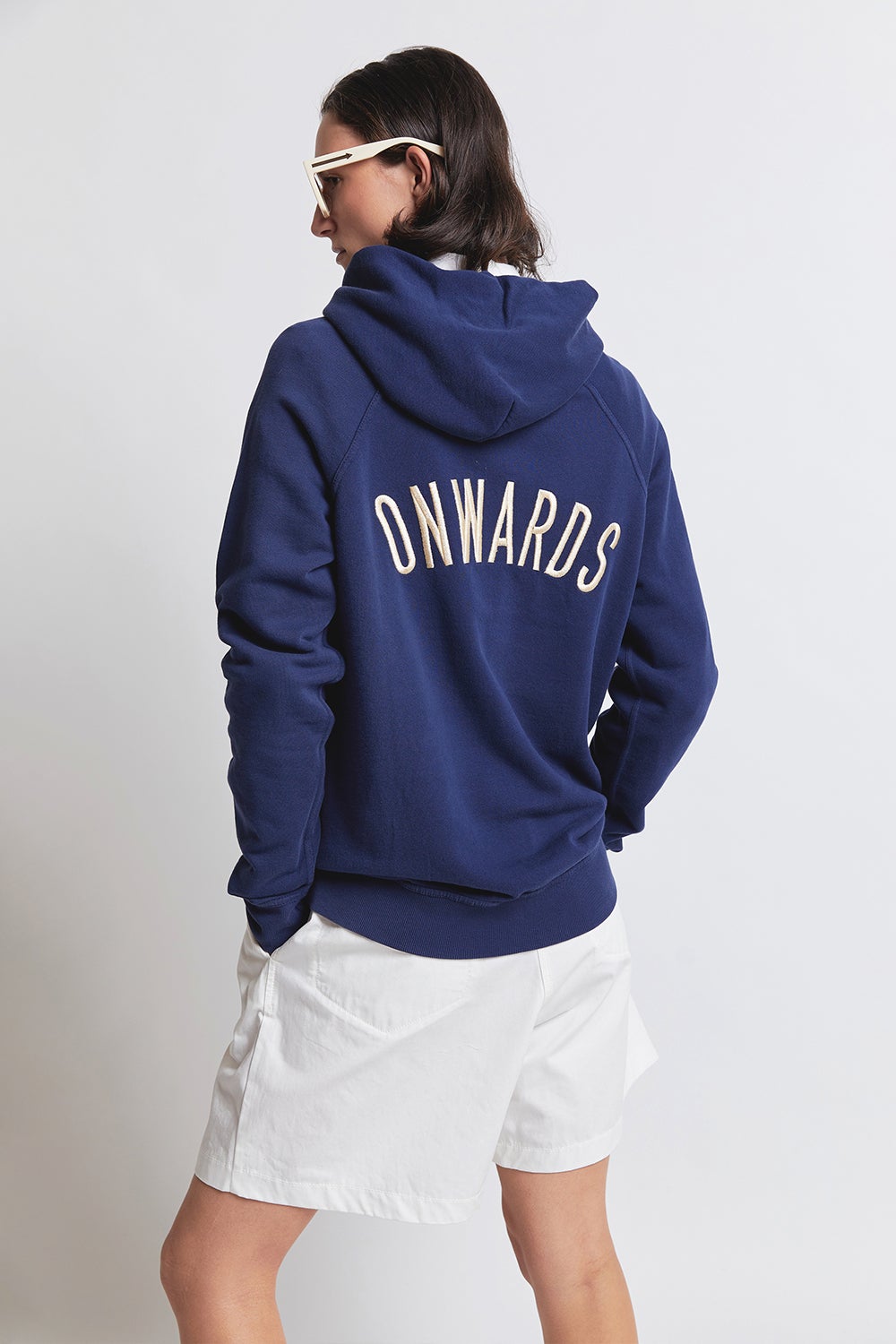 Embroidered Squadron Onwards Organic Cotton Hoodie