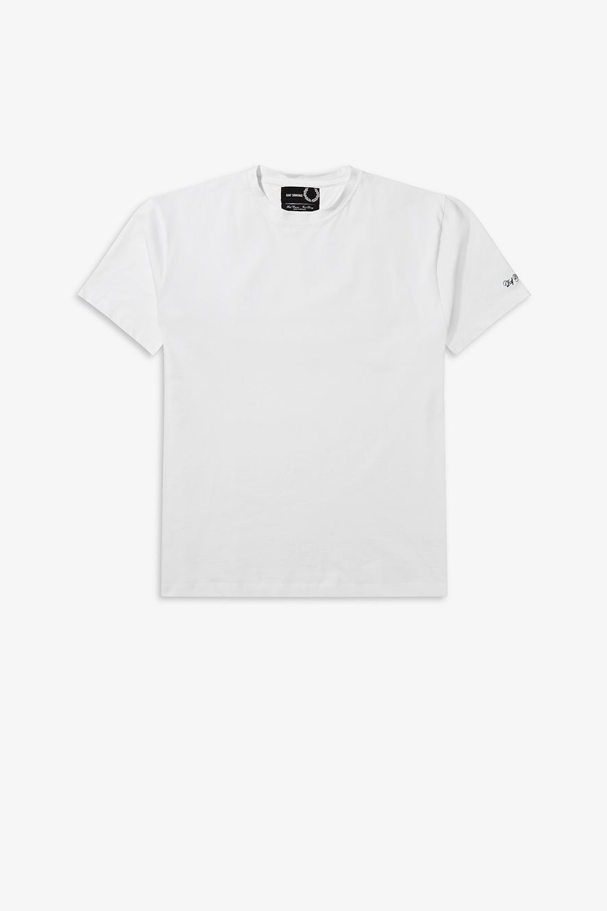 Fred Perry x Raf Simons Yoke Print T-Shirt White