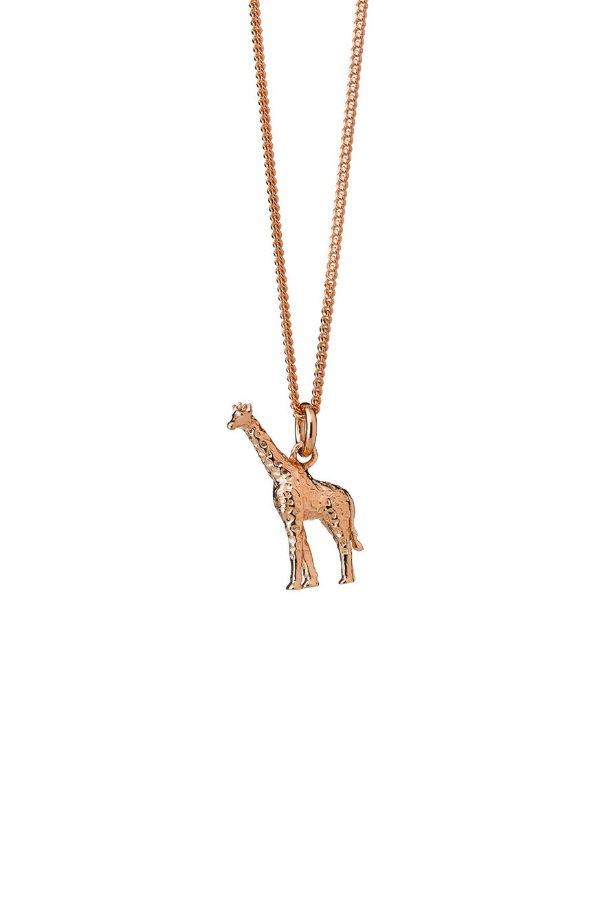 Giraffe Necklace Rose Gold