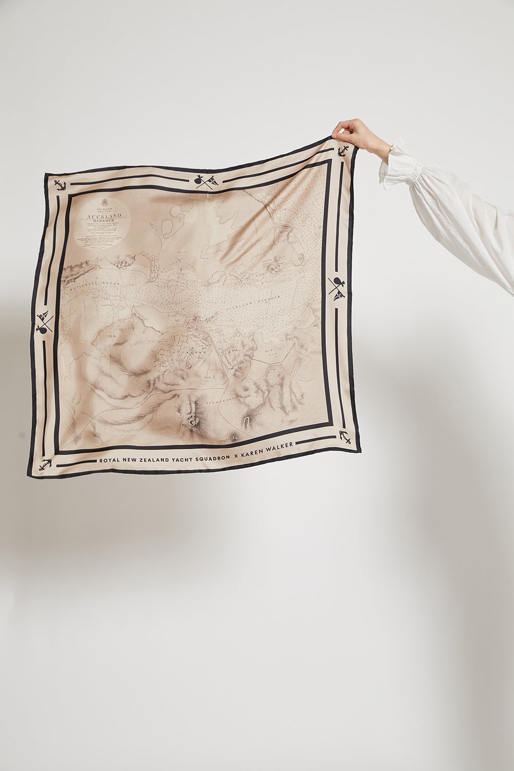 Harbour Map Silk Scarf