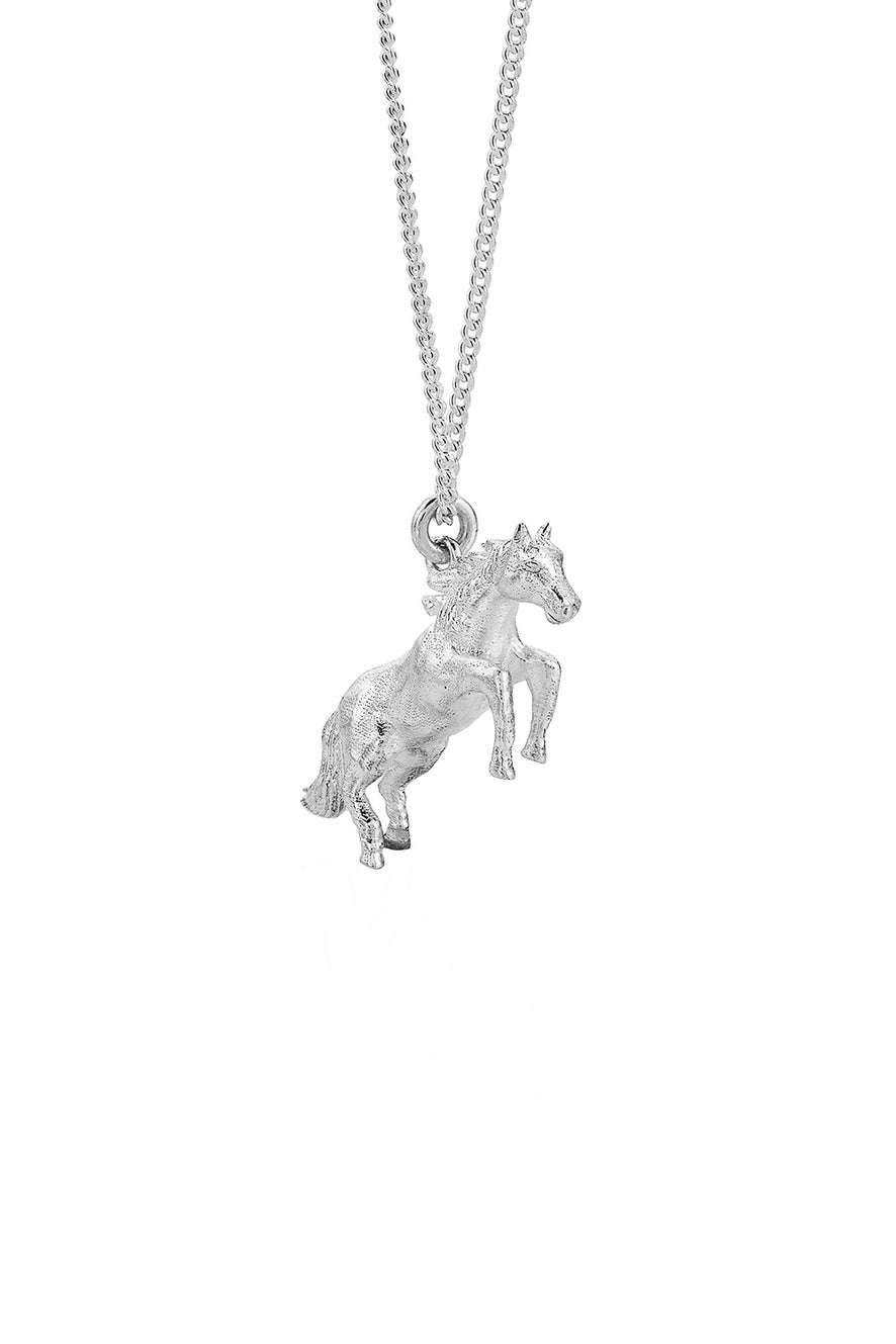 Horse Necklace Silver