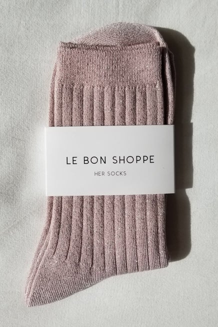 Le Bon Shoppe Her Socks Modal Lurex