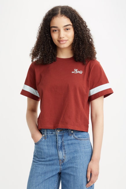 Levi's Graphic Football Tee Fired Brick